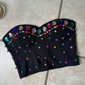 NWT Rhinestone Tube Top